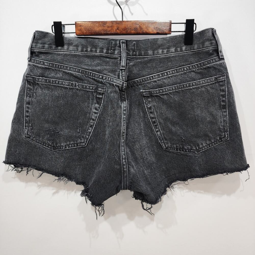 AGOLDE Parker Shorts Black Frayed Distressed 29 - Picture 4 of 7